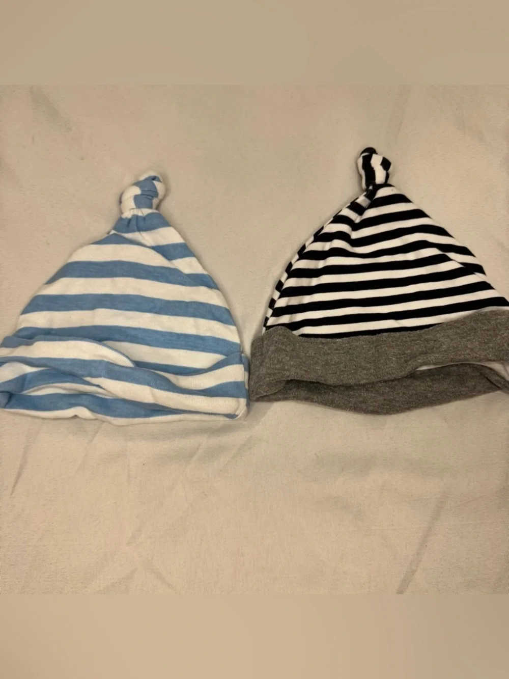 Striped Knot Baby Hats